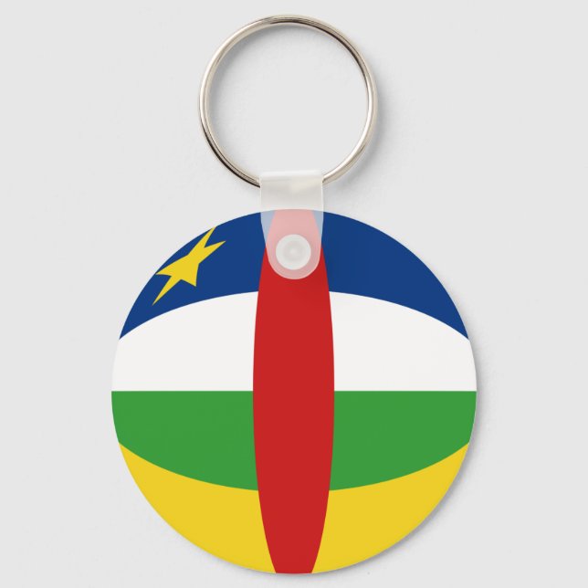 Llavero Keychain Centrafrique Fisheye Flag (Anverso)