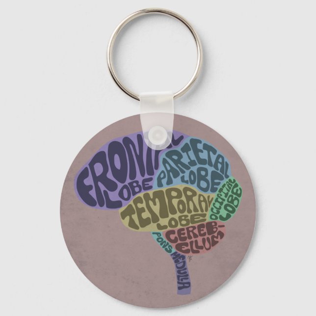Llavero Keychain cerebral (Anverso)
