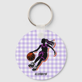 Llavero Keychain Chica de baloncesto personalizado