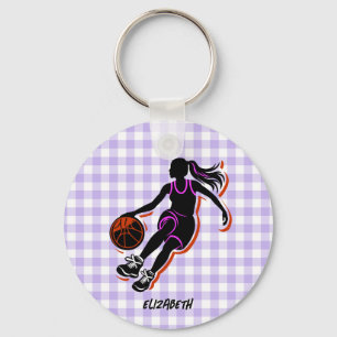 Llavero Keychain Chica de baloncesto personalizado