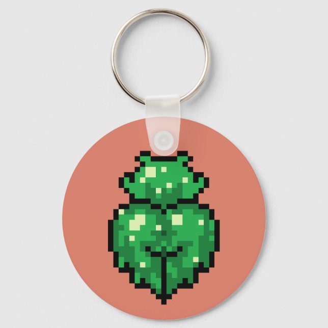 Llavero Keychain chica de deslizamiento verde (Anverso)