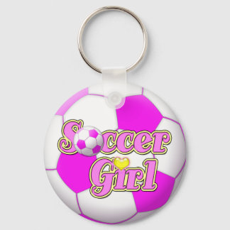 Llavero Keychain Chica de fútbol