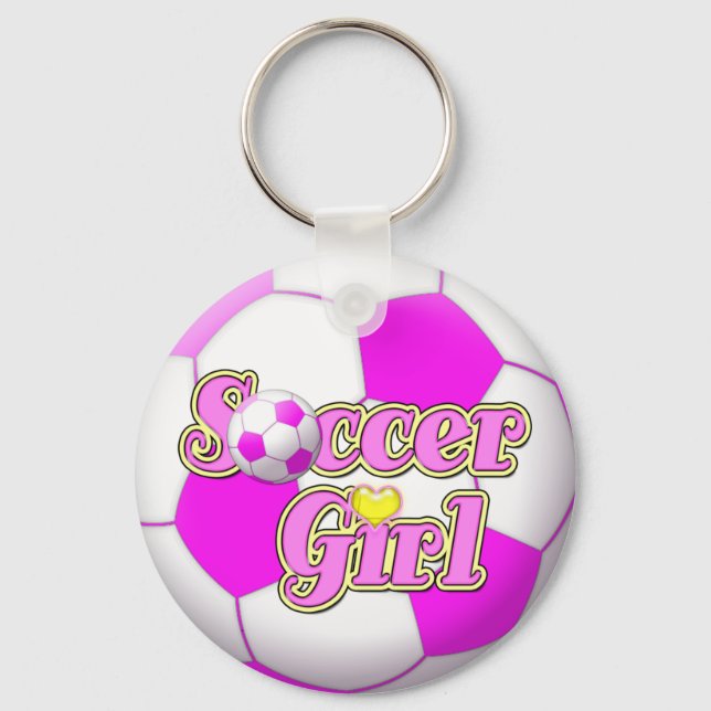Llavero Keychain Chica de fútbol (Anverso)