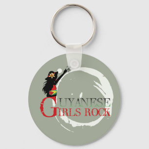 Llavero Keychain Chica de Guyana