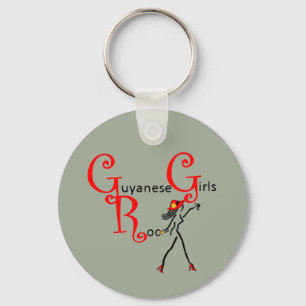 Llavero Keychain Chica de Guyana