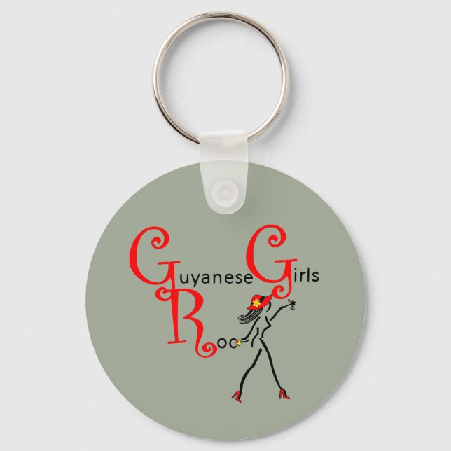 Llavero Keychain Chica de Guyana (Anverso)