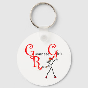 Llavero Keychain Chica de Guyana