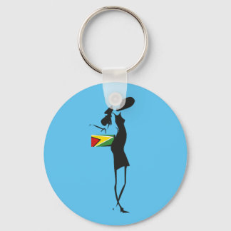 Llavero Keychain Chica de Guyana