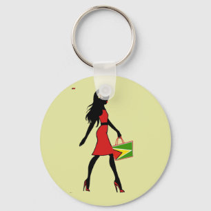 Llavero Keychain Chica de Guyana