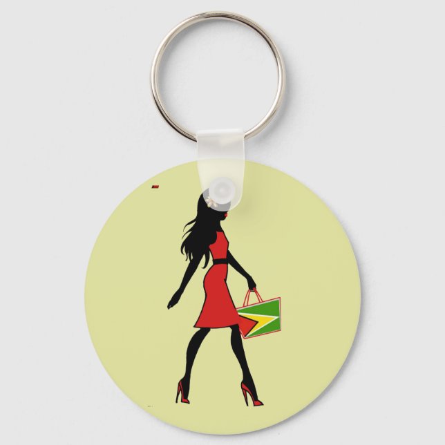 Llavero Keychain Chica de Guyana (Anverso)