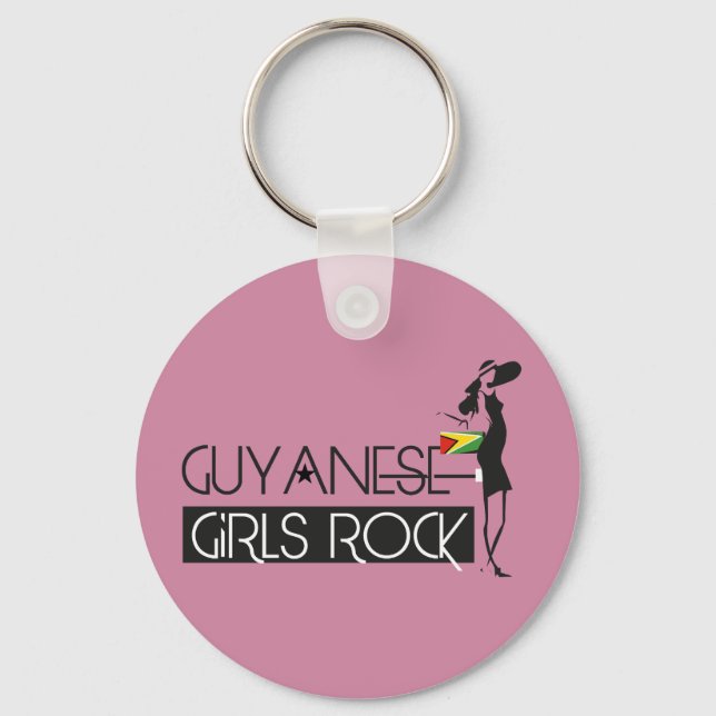 Llavero Keychain Chica de Guyana (Anverso)