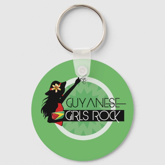 Llavero Keychain Chica de Guyana (Anverso)