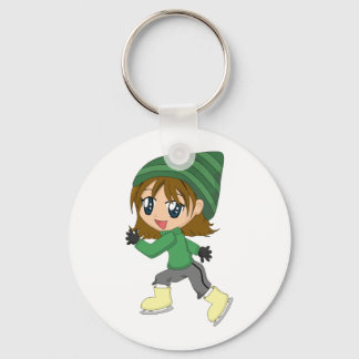Llavero Keychain Chica de patinaje sobre hielo