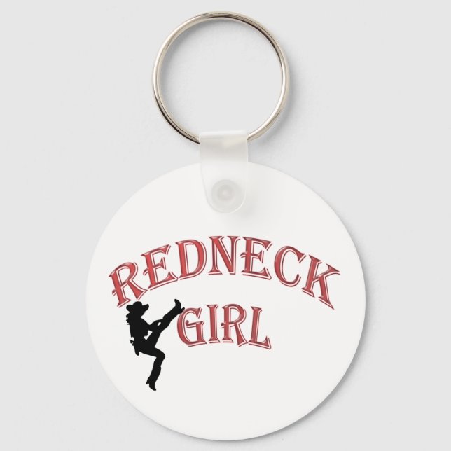 Llavero Keychain Chica Redneck (Anverso)