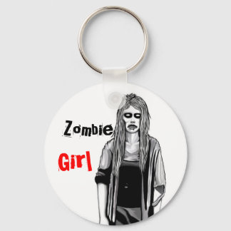 Llavero Keychain Chica zombie