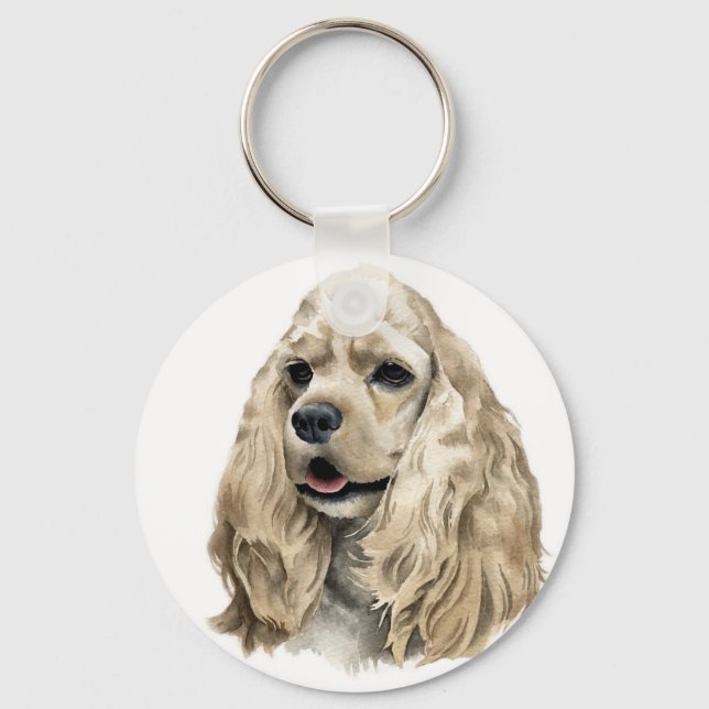 Llavero Keychain Cocker Spaniel (Anverso)