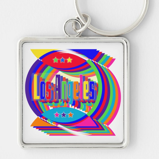 Llavero Keychain Combo 2 de color de Los Ángeles (Frente)