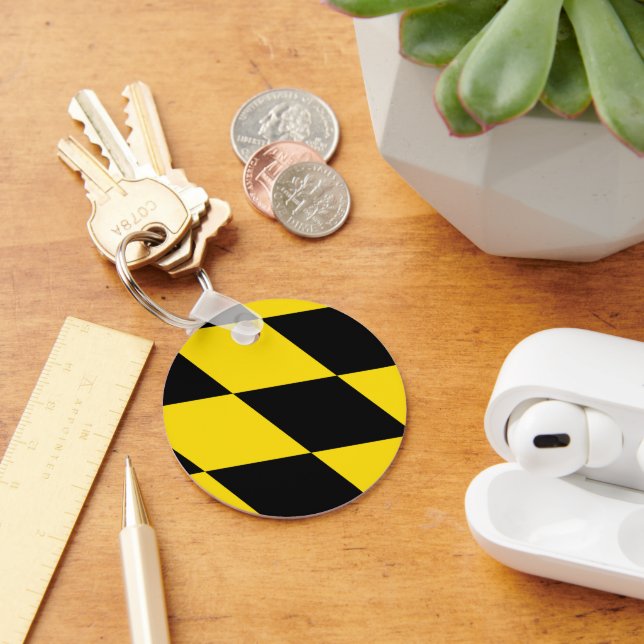 Llavero Keychain con bandera de Múnich, Alemania (Escritorio )