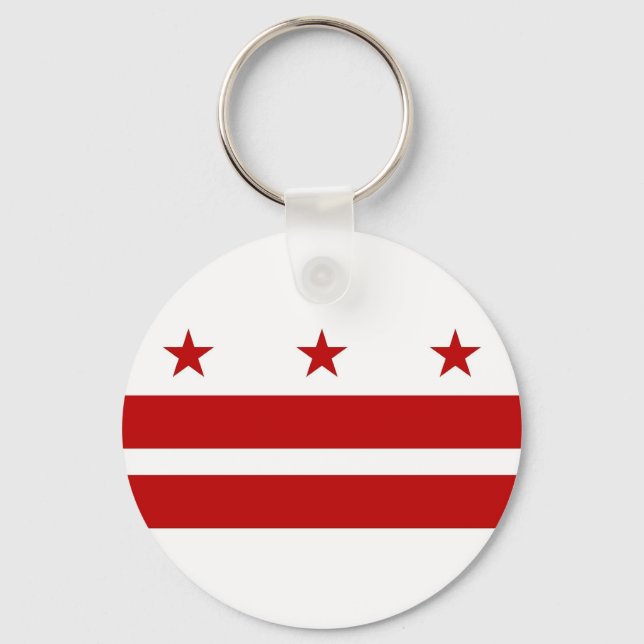 Llavero Keychain con bandera de Washington DC (Anverso)