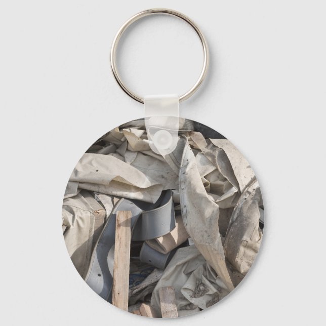 Llavero Keychain con basura hermosa (Anverso)