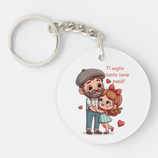 Llavero Keychain con dedicación para papá.
