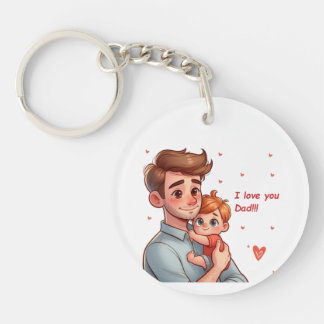 Llavero Keychain con dedicación para papá.