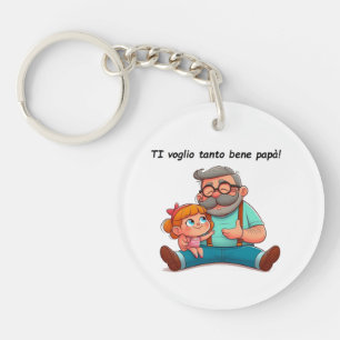 Llavero Keychain con dedicación por el padre.