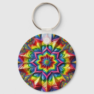 Llavero Keychain con diseño de colores LGBTQ