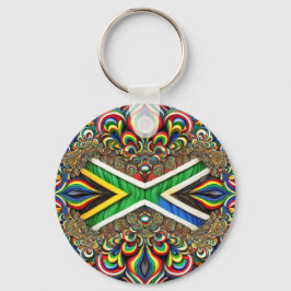 Llavero Keychain con diseño de colores sudafricanos