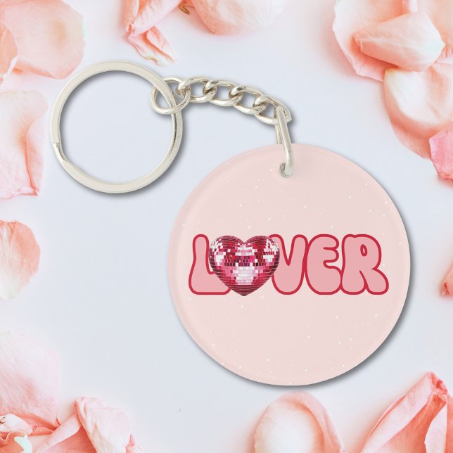 Llavero Keychain con diseño de corazón y amor (Keychain with Heart and Love Design)