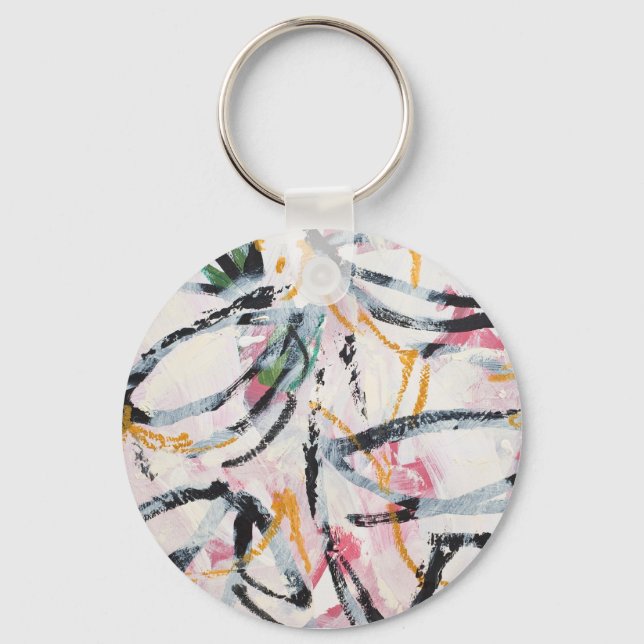 Llavero Keychain con diseño pintado a mano (Anverso)