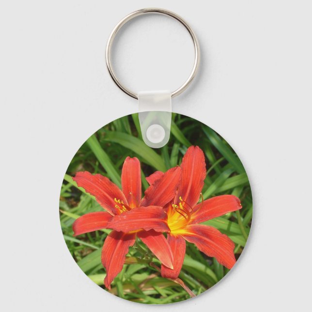 Llavero Keychain con lirio (Anverso)