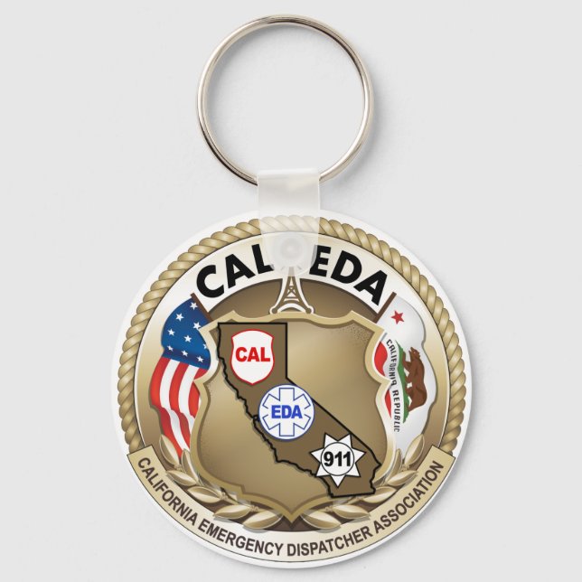Llavero Keychain con logotipo CAL-EDA (logotipo grande) (Anverso)