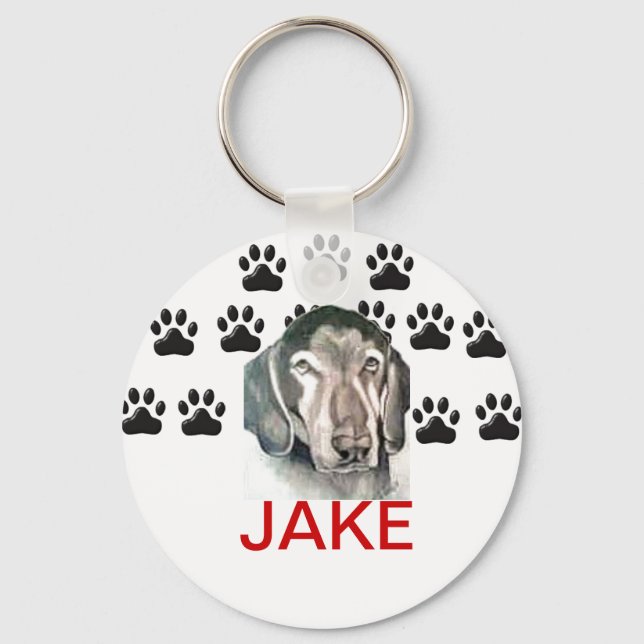 Llavero Keychain con obra de arte original de Carol Zeock (Anverso)