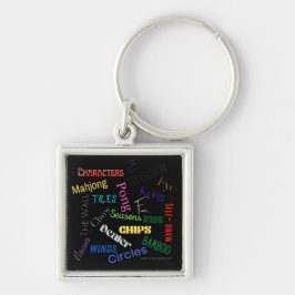 Llavero Keychain con palabras de Mahjong