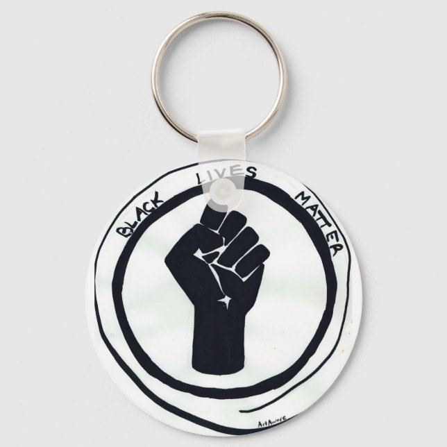 Llavero Keychain con puño de vidas negras importan (Anverso)
