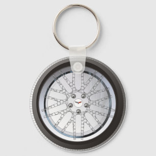 Llavero Keychain Corvette de ruedas personalizado