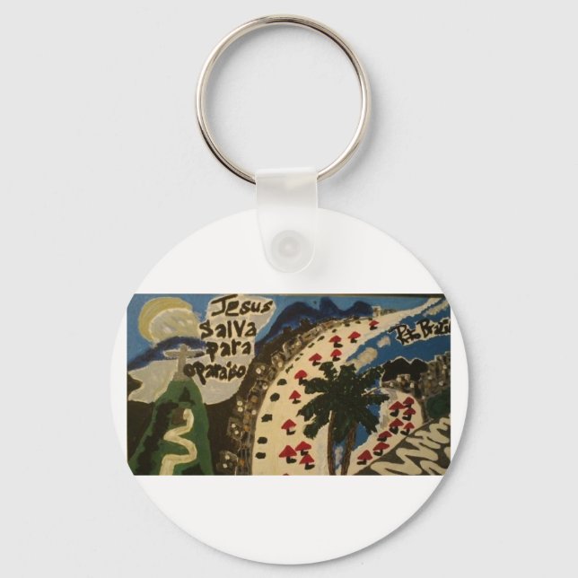 Llavero Keychain/cristiano de Brasil/Río (Anverso)