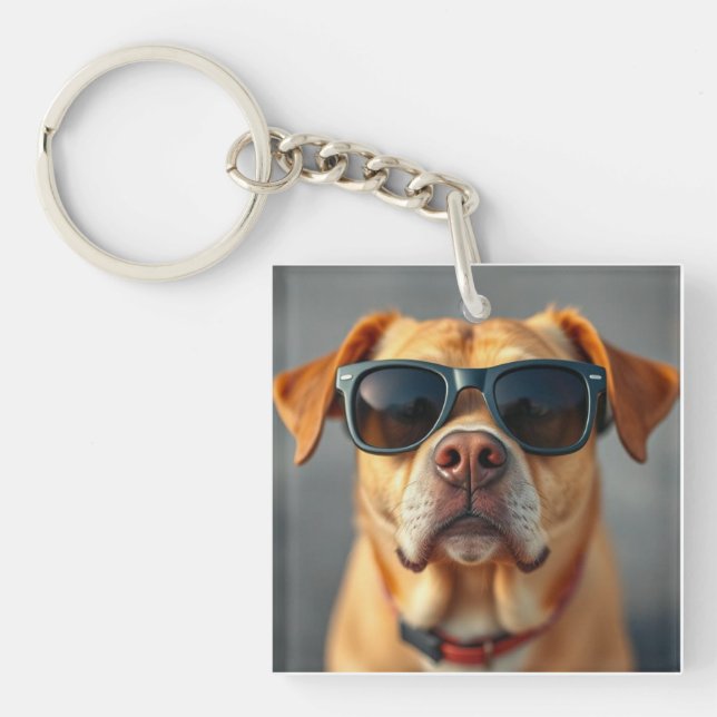 Llavero Keychain cuadrado (Frente)