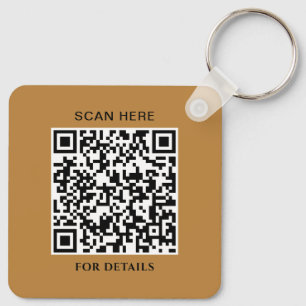 Llavero Keychain cuadrado de aluminio personalizado con có
