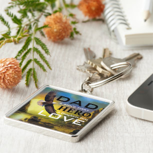 Llavero Keychain cuadrado de gran calidad del Día del Padr