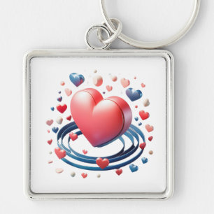 Llavero Keychain cuadrado de personalizable - Tem de arte 
