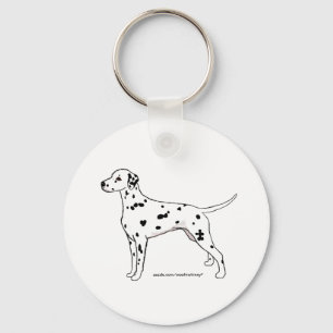 Llavero Keychain — Dalmatiano Negro