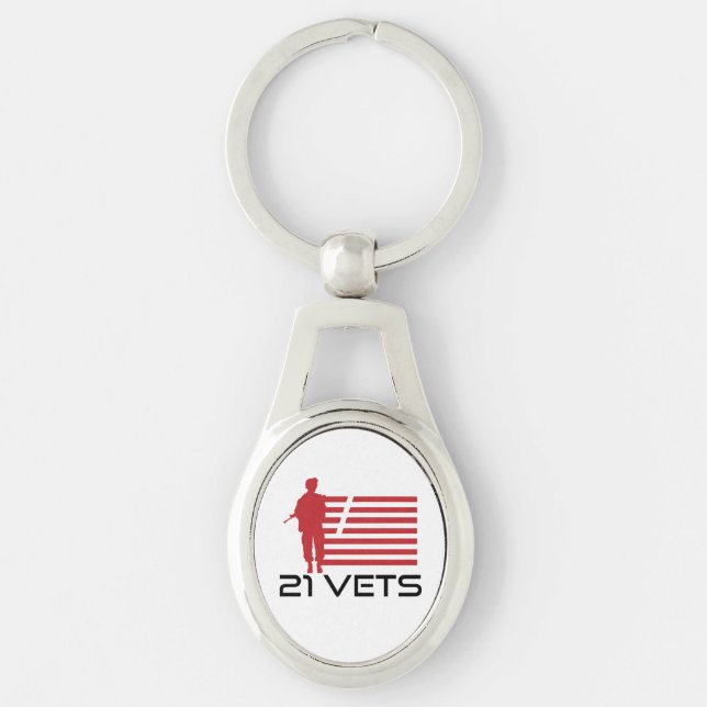 Llavero Keychain de 21 Vets (Anverso)