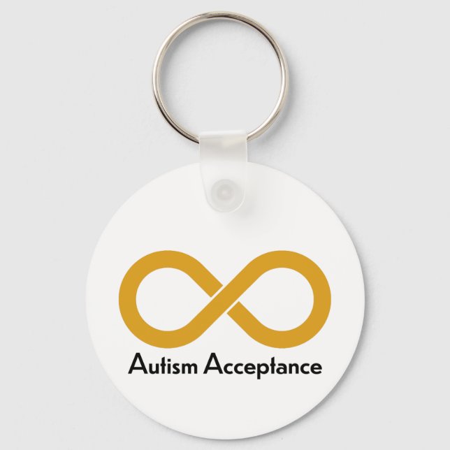 Llavero Keychain de aceptación del autismo (Anverso)