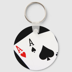 Llavero Keychain de Aces de Poker