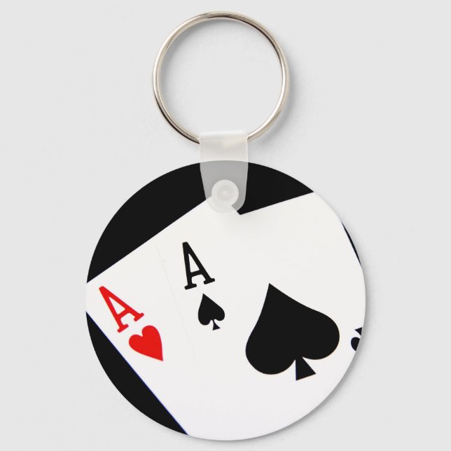 Llavero Keychain de Aces de Poker (Anverso)