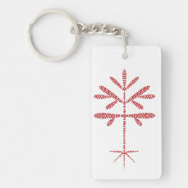 Llavero Keychain de acoplamiento rojo acrílico