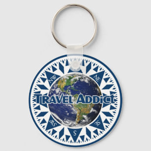 Llavero Keychain de adicción a los viajes