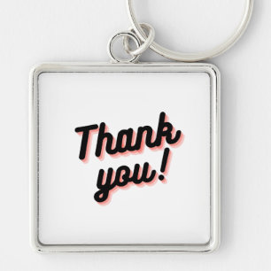 Llavero Keychain de agradecimiento elegante